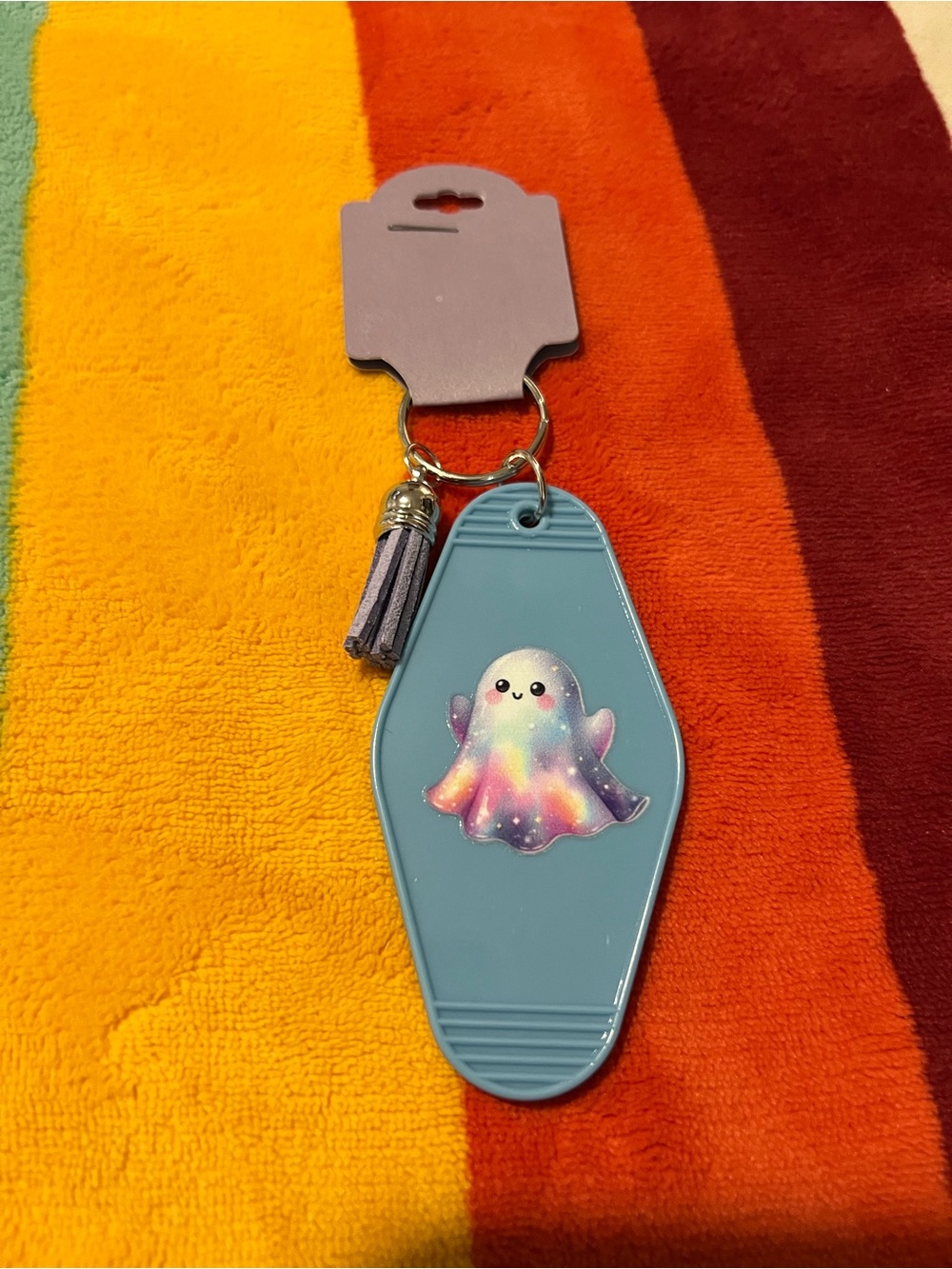 Sparkly Ghost Keychain 👻